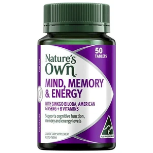 (PRE ORDER) Nature's Own Mind Memory & Energy 50 Tablets shelf life 2yrs